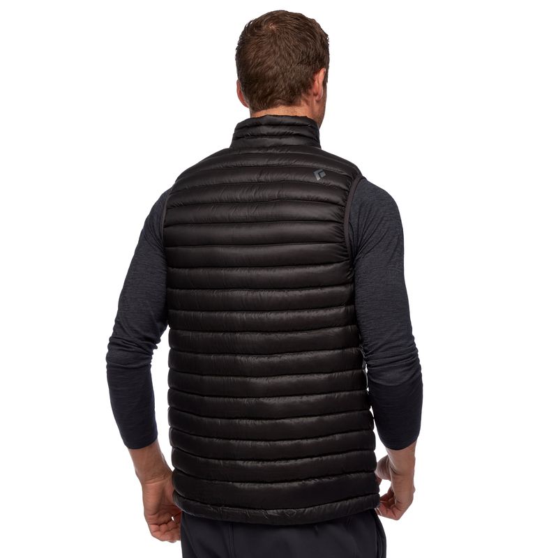 Black Diamond Approach Down Vest Jacka Herr Svarta | 0357-SERMD