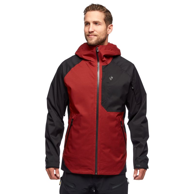 Black Diamond Boundary Line Insulated Jacka Herr Röda | 5623-XTDSL