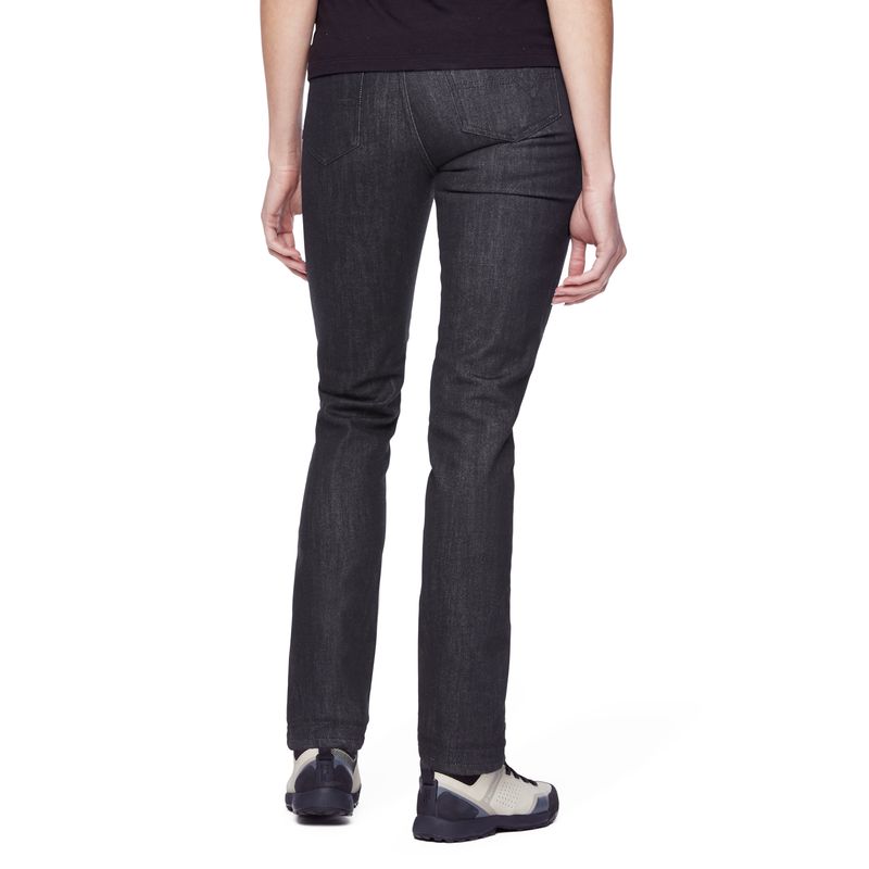 Black Diamond Mission Wool Denim Byxor Dam Svarta | 2386-ITCWA