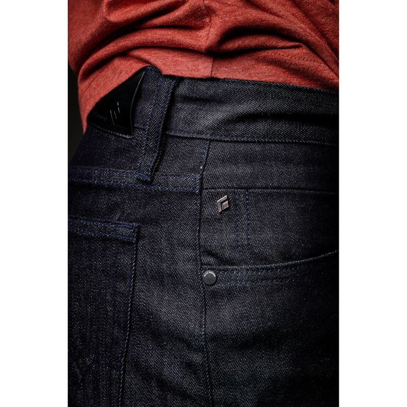 Black Diamond Mission Wool Denim Byxor Herr Mörkindigo | 5491-PQVIJ