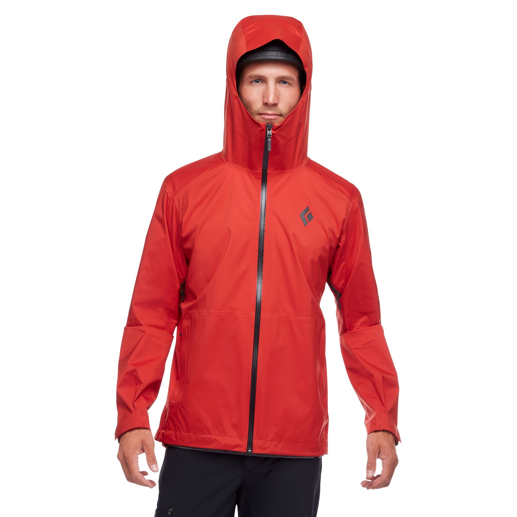 Black Diamond Stormline Stretch Rain Shell Jacka Herr Röda | 5893-YUVJQ