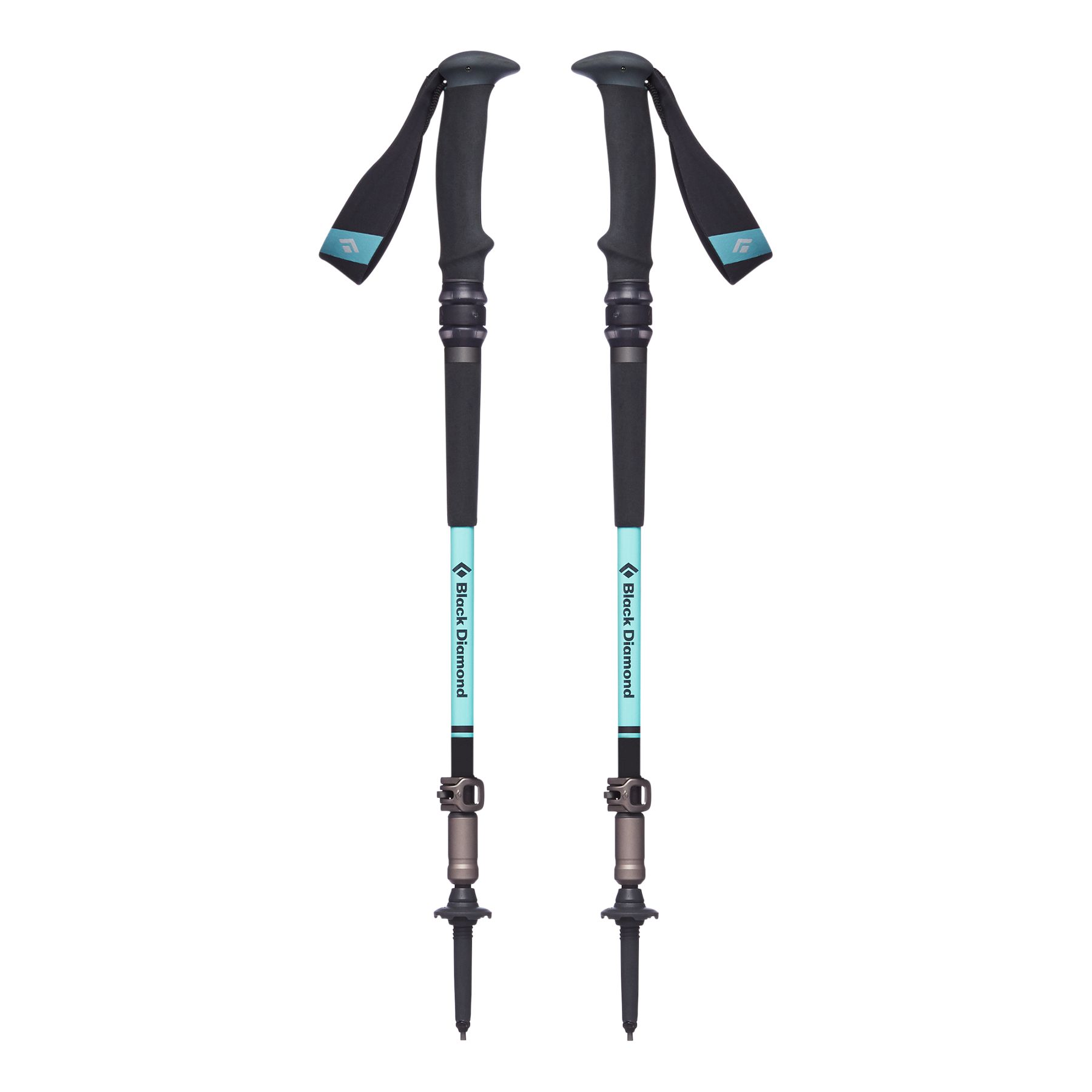 Black Diamond Trail Pro Shock Trekking Polare Dam Svarta Gröna | 5470-UMNWO